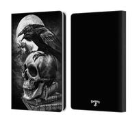 Head Case Designs Officially Licensed Alchemy Gothic Poe's Raven Wing Leather Wallet Case Compatible With Amazon Kindle Paperwhite 6