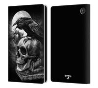 Head Case Designs Officially Licensed Alchemy Gothic Poe's Raven Wing Leather Wallet Case Compatible With Amazon Fire 7 2022