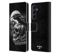 Head Case Designs Officially Licensed Alchemy Gothic Poe's Raven Wing Leather Wallet Case Compatible With Samsung Galaxy A55 5G