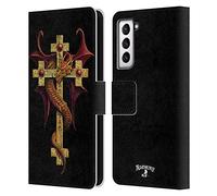 Head Case Designs Officially Licensed Alchemy Gothic Revenge Reditus Dragon Leather Wallet Case Compatible With Samsung Galaxy S21 5G