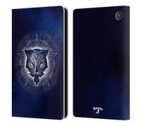 Head Case Designs Officially Licensed Alchemy Gothic Star Of Ailouros Cats Leather Wallet Case Compatible With Amazon Fire 7 2022