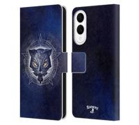 Head Case Designs Officially Licensed Alchemy Gothic Star Of Ailouros Cats Leather Wallet Case Compatible With Samsung Galaxy S25 Edge
