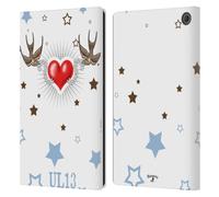 Head Case Designs Officially Licensed Alchemy Gothic Swallow Heart Wing Leather Wallet Case Compatible With Amazon Fire Max 11 2023
