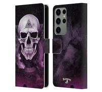 Head Case Designs Officially Licensed Alchemy Gothic The Void Geometric Skull Leather Wallet Case Compatible With Samsung Galaxy S23 Ultra 5G