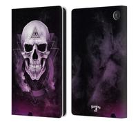Head Case Designs Officially Licensed Alchemy Gothic The Void Geometric Skull Leather Wallet Case Compatible With Amazon Fire 7 2022