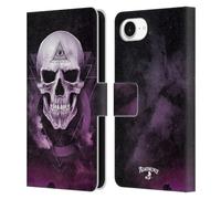 Head Case Designs Officially Licensed Alchemy Gothic The Void Geometric Skull Leather Wallet Case Compatible With Apple iPhone 16e