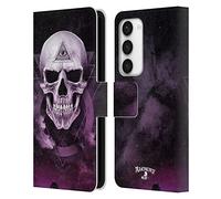Head Case Designs Officially Licensed Alchemy Gothic The Void Geometric Skull Leather Wallet Case Compatible With Samsung Galaxy S23 5G