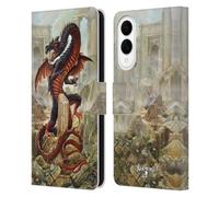 Head Case Designs Officially Licensed Alchemy Gothic Vindicta Pendragon Dragon Leather Wallet Case Compatible With Samsung Galaxy S25 Edge