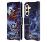 Head Case Designs Officially Licensed Alchemy Gothic Whitby Wyrm Dragon Leather Wallet Case Compatible With Samsung Galaxy S24 5G