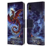 Head Case Designs Officially Licensed Alchemy Gothic Whitby Wyrm Dragon Leather Wallet Case Compatible With Apple iPhone XR
