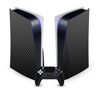 Head Case Designs Officially Licensed Alyn Spiller Carbon Fibre Plain Art Mix Vinyl Faceplate Gaming Skin Decal Compatible With Sony PlayStation 5 PS5 Disc Edition Console & DualSense Controller