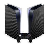 Head Case Designs Officially Licensed Alyn Spiller Carbon Fibre Plain Art Mix Vinyl Faceplate Gaming Skin Decal Compatible With Sony PlayStation 5 PS5 Digital Edition Console and DualSense Controller