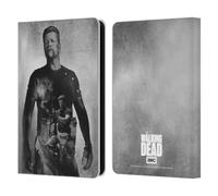 Head Case Designs Officially Licensed AMC The Walking Dead Abraham Double Exposure Leather Wallet Case Compatible With Amazon Kindle 11th Gen (2024)