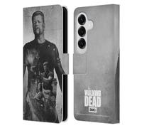 Head Case Designs Officially Licensed AMC The Walking Dead Abraham Double Exposure Leather Wallet Case Compatible With Samsung Galaxy S26