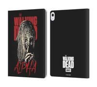Head Case Designs Officially Licensed AMC The Walking Dead Alpha Season 10 Character Portraits Leather Wallet Case Compatible With Apple iPad Air 13 2024/2025