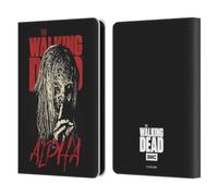 Head Case Designs Officially Licensed AMC The Walking Dead Alpha Season 10 Character Portraits Leather Wallet Case Compatible With Amazon Kindle 11th Gen (2024)