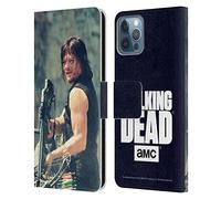 Head Case Designs Officially Licensed AMC The Walking Dead Archer Daryl Dixon Leather Wallet Case Compatible With Apple iPhone 12 / iPhone 12 Pro