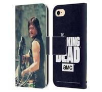Head Case Designs Officially Licensed AMC The Walking Dead Archer Daryl Dixon Leather Wallet Case Compatible With Apple iPhone 7/8 / SE 2020 & 2022