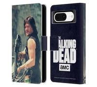 Head Case Designs Officially Licensed AMC The Walking Dead Archer Daryl Dixon Leather Wallet Case Compatible With Google Pixel 8
