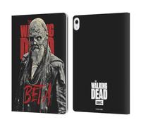 Head Case Designs Officially Licensed AMC The Walking Dead Beta Season 10 Character Portraits Leather Wallet Case Compatible With Apple iPad Air 13 2024/2025