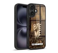 Head Case Designs Officially Licensed AMC The Walking Dead Bite Me Typography Gel Armour Case [Military Grade Protection] Compatible With Apple iPhone 16