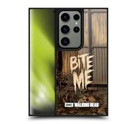Head Case Designs Officially Licensed AMC The Walking Dead Bite Me Typography Gel Armour Case [Military Grade Protection] Compatible With Samsung Galaxy S24 Ultra 5G