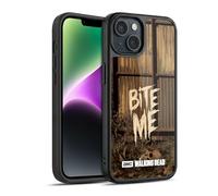 Head Case Designs Officially Licensed AMC The Walking Dead Bite Me Typography Gel Armour Case [Military Grade Protection] Compatible With Apple iPhone 14