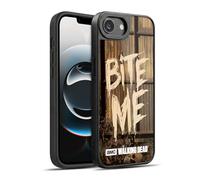 Head Case Designs Officially Licensed AMC The Walking Dead Bite Me Typography Gel Armour Case [Military Grade Protection] Compatible With Apple iPhone 16e / iPhone 17e