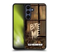 Head Case Designs Officially Licensed AMC The Walking Dead Bite Me Typography Gel Armour Case [Military Grade Protection] Compatible With Samsung Galaxy S25 FE