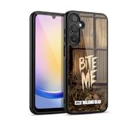Head Case Designs Officially Licensed AMC The Walking Dead Bite Me Typography Gel Armour Case [Military Grade Protection] Compatible With Samsung Galaxy A25 5G