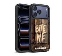Head Case Designs Officially Licensed AMC The Walking Dead Bite Me Typography Gel Armour Case [Military Grade Protection] Compatible With Apple iPhone 17 Pro