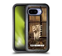 Head Case Designs Officially Licensed AMC The Walking Dead Bite Me Typography Ultra-Armoured Shockproof Case [Military Grade Protection] Compatible With Google Pixel 9A