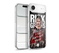 Head Case Designs Officially Licensed AMC The Walking Dead Bloody Poncho Rick Grimes Legacy Gel Case [Military Grade Protection] Compatible with Apple iPhone 17 Air and Compatible with MagSafe