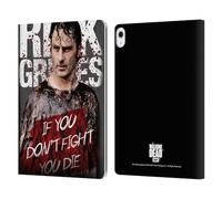Head Case Designs Officially Licensed AMC The Walking Dead Bloody Poncho Rick Grimes Legacy Leather Wallet Case Compatible With Apple iPad Air 13 2024/2025