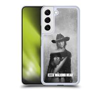 Head Case Designs Officially Licensed AMC The Walking Dead Carl Double Exposure Hard Back Case Compatible With Samsung Galaxy S22 5G