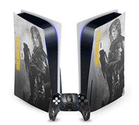 Head Case Designs Officially Licensed AMC The Walking Dead Daryl Double Exposure Daryl Dixon Graphics Vinyl Faceplate Sticker Gaming Skin Decal Cover Compatible With PS5 Disc Console & DualSense