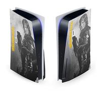 Head Case Designs Officially Licensed AMC The Walking Dead Daryl Double Exposure Daryl Dixon Graphics Vinyl Faceplate Gaming Skin Decal Compatible With Sony PlayStation 5 PS5 Disc Edition Console