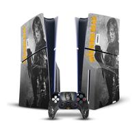 Head Case Designs Officially Licensed AMC The Walking Dead Daryl Double Exposure Daryl Dixon Graphics Vinyl Gaming Skin Decal Compatible With Sony PS5 Slim/Pro Disc Console & DualSense Controller