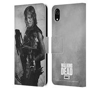 Head Case Designs Officially Licensed AMC The Walking Dead Daryl Double Exposure Leather Wallet Case Compatible With Apple iPhone XR