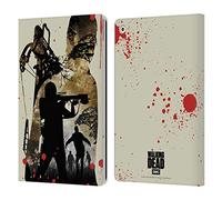 Head Case Designs Officially Licensed AMC The Walking Dead Daryl Full Silhouettes Leather Wallet Case Compatible With Apple iPad 10.2 2019/2020/2021