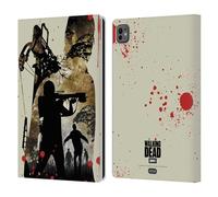 Head Case Designs Officially Licensed AMC The Walking Dead Daryl Full Silhouettes Leather Wallet Case Compatible With Apple iPad Pro 11 M4/M5 2024/2025