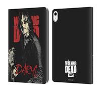 Head Case Designs Officially Licensed AMC The Walking Dead Daryl Season 10 Character Portraits Leather Wallet Case Compatible With Apple iPad 10.9 2022/2025