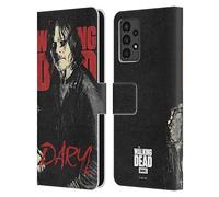 Head Case Designs Officially Licensed AMC The Walking Dead Daryl Season 10 Character Portraits Leather Wallet Case Compatible With Samsung Galaxy A13 (2022)