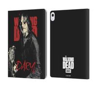Head Case Designs Officially Licensed AMC The Walking Dead Daryl Season 10 Character Portraits Leather Wallet Case Compatible With Apple iPad Air 13 2024/2025
