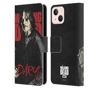 Head Case Designs Officially Licensed AMC The Walking Dead Daryl Season 10 Character Portraits Leather Wallet Case Compatible With Apple iPhone 13