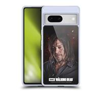 Head Case Designs Officially Licensed AMC The Walking Dead Daryl Season 8 Portraits Gel Case [Military Grade Protection] Compatible With Google Pixel 7