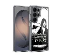 Head Case Designs Officially Licensed AMC The Walking Dead Daryl Shoot Quotes Gel Case [Military Grade Protection] Compatible with Samsung Galaxy S26 Ultra and Compatible with MagSafe