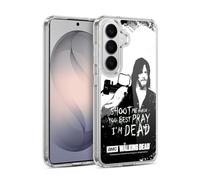 Head Case Designs Officially Licensed AMC The Walking Dead Daryl Shoot Quotes Gel Case [Military Grade Protection] Compatible with Samsung Galaxy S26 Plus and Compatible with MagSafe