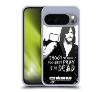Head Case Designs Officially Licensed AMC The Walking Dead Daryl Shoot Quotes Gel Case [Military Grade Protection] Compatible with Google Pixel 10 and Compatible with MagSafe