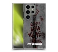 Head Case Designs Officially Licensed AMC The Walking Dead Dead Inside Typography Hard Back Case Compatible With Samsung Galaxy S24 Ultra 5G
